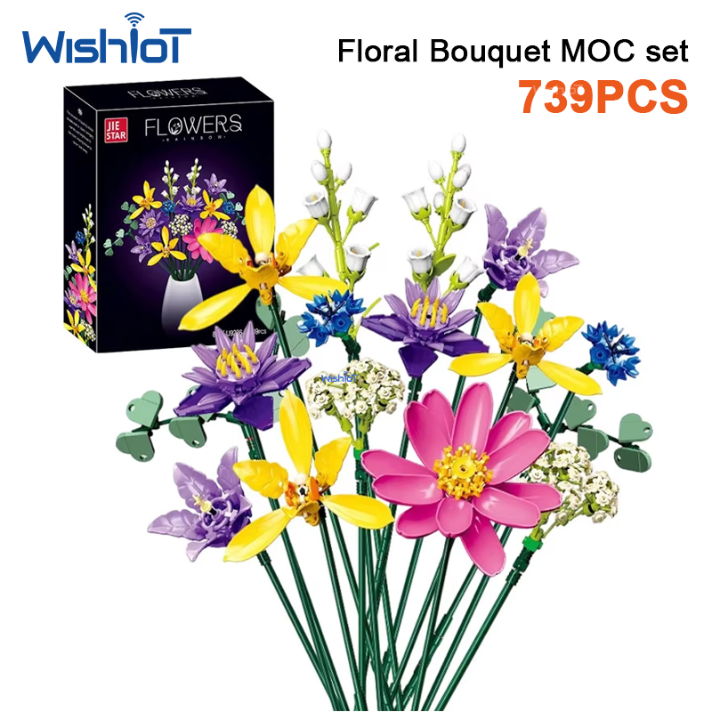 Orchid Kids Education - JJ9236 739 parça Çiçek Buketi Yapım