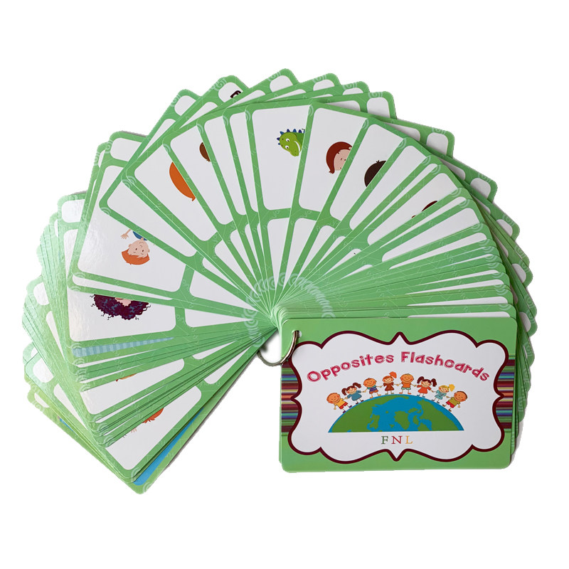 Kids Education Card - 100 Karşıt Kavram Kartı İngilizce Kelime