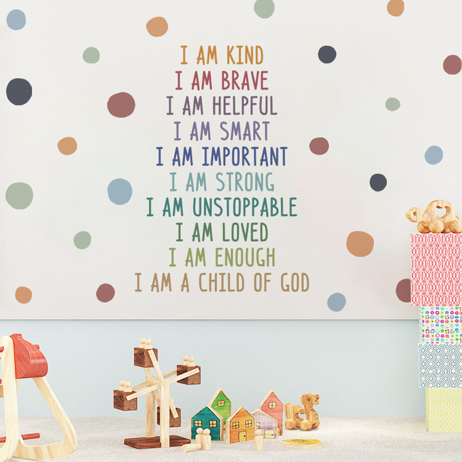 Kids Education Motivation - Pozitif Çocuk Sınıf Duvar Resmi İlham
