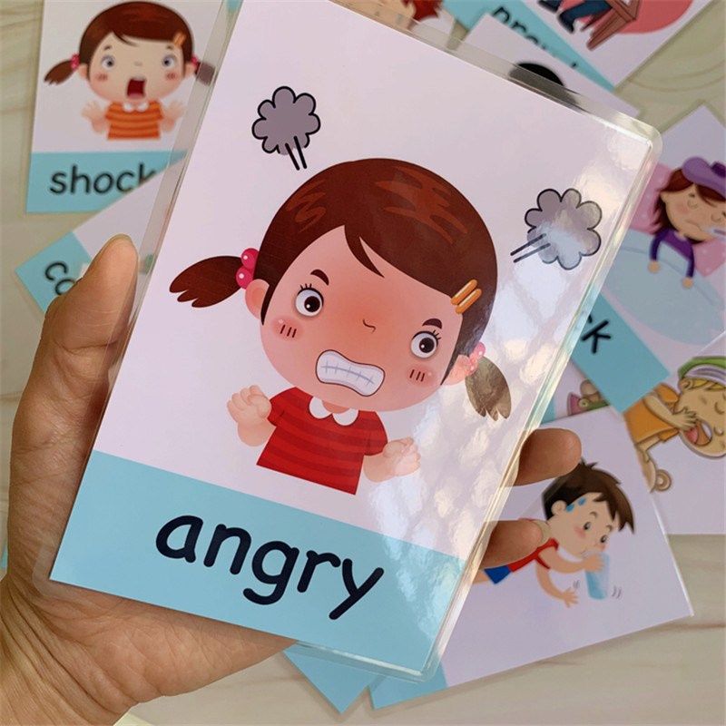 Kids Education Card - 14 adet Montessori Bebek İngilizce Öğrenme