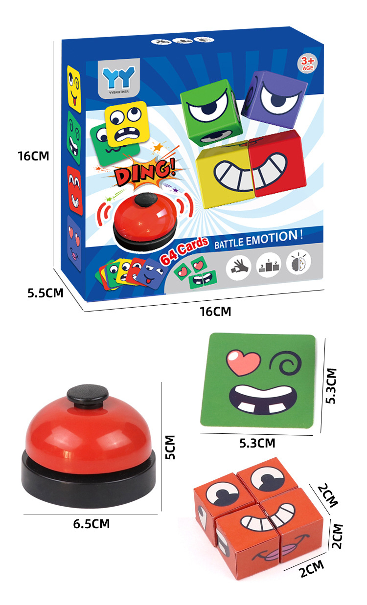 Kids Education Bell - Çocuklar İçin Değişen Yüzler Rubik Küp
