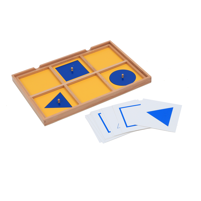 Kids Education Card - Montessori Duyusal Oyuncaklar Geometrik Gösteri Tepsisi