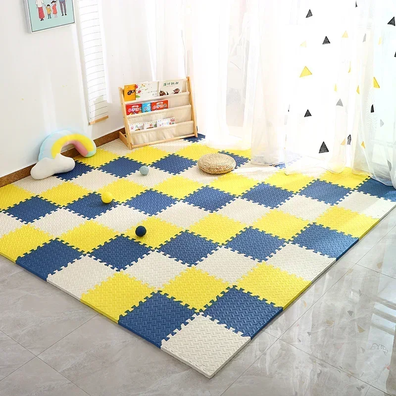 Kids Educational Mat - 12 adet kaymaz bebek bulmaca zemin