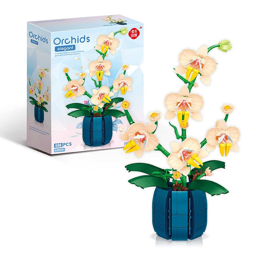 Orchid Kids Education - Buket Saksı Orkide Yapı Taşı Seti