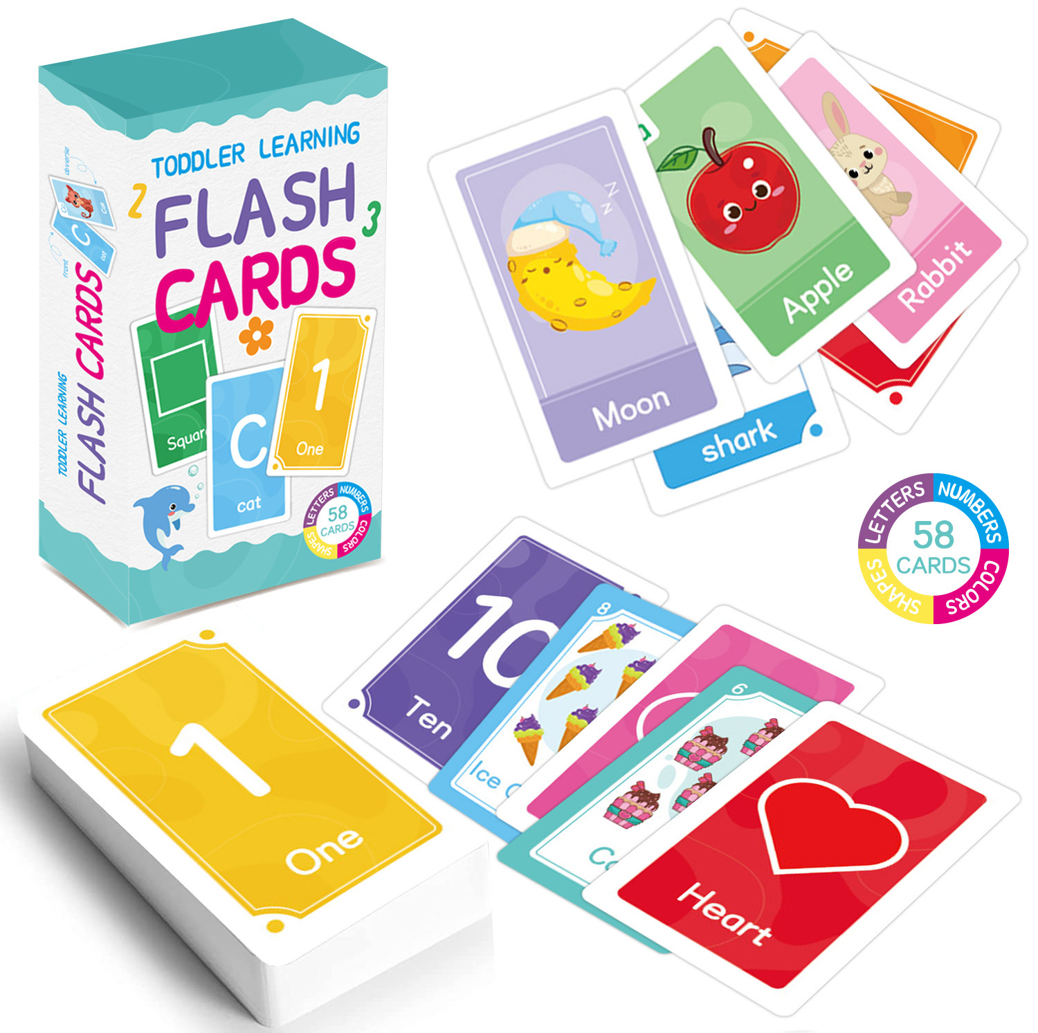 58 Adet ABC Alfabe Flashcards  - Kids Education Card incelemesi ve fiyatı