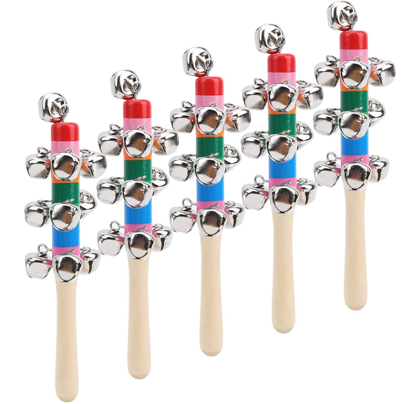 5 adet ahşap Jingle el Bells g - Kids Education Bell incelemesi ve fiyatı