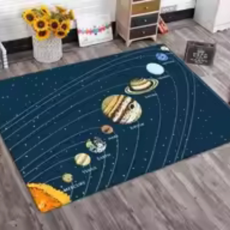 Siyah Zeminli Güneş Sistemi Ge - Background For Kids Education incelemesi ve fiyatı