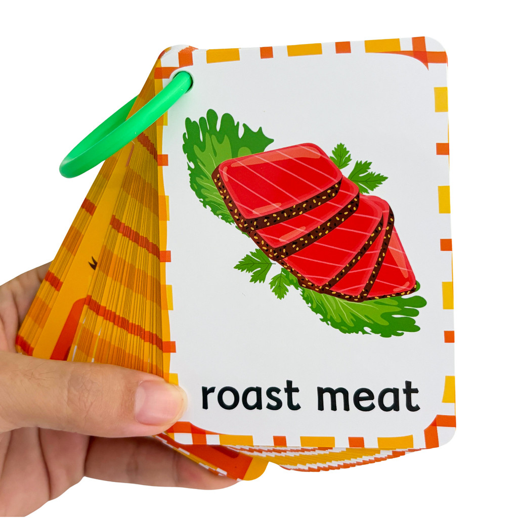 Lezzetli Yiyecekler Kelime Bil - Kids Education Card incelemesi ve fiyatı