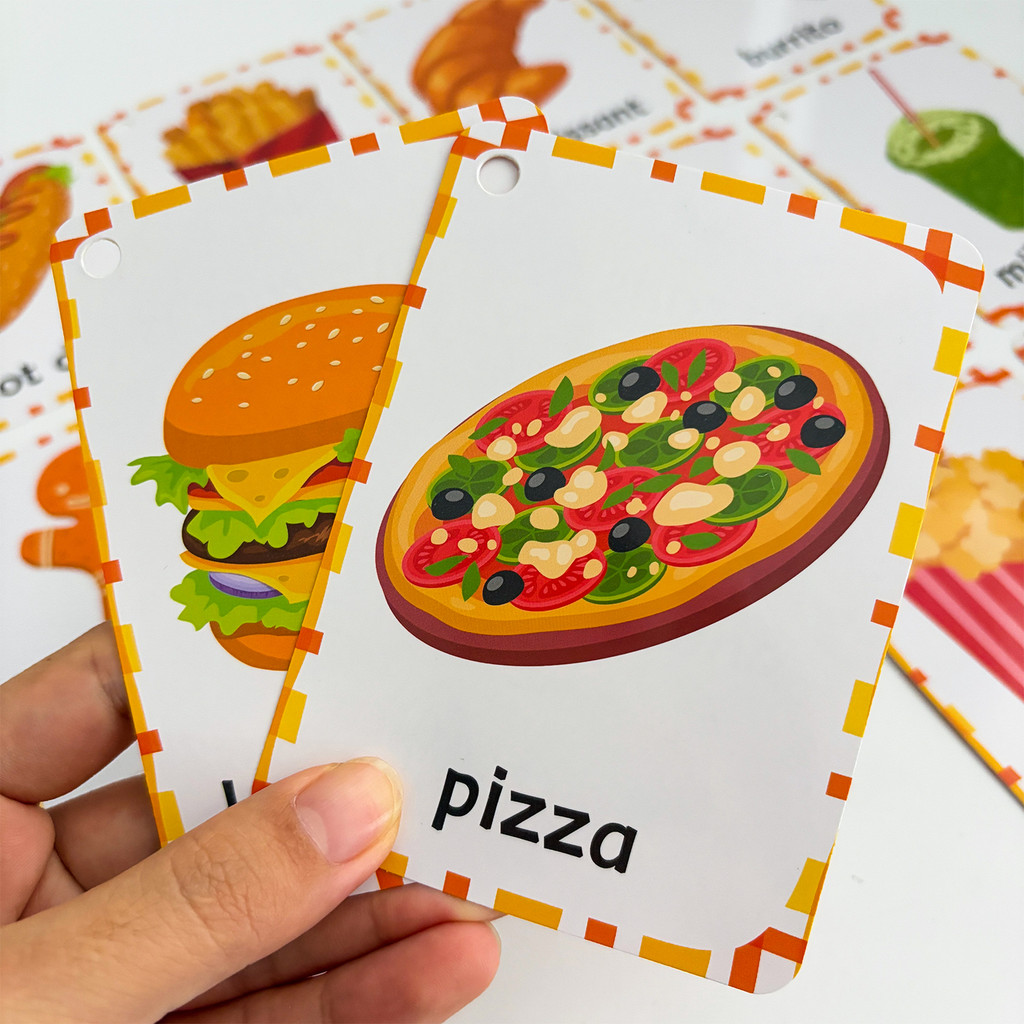 Lezzetli Yiyecekler Kelime Bil - Kids Education Card incelemesi ve fiyatı