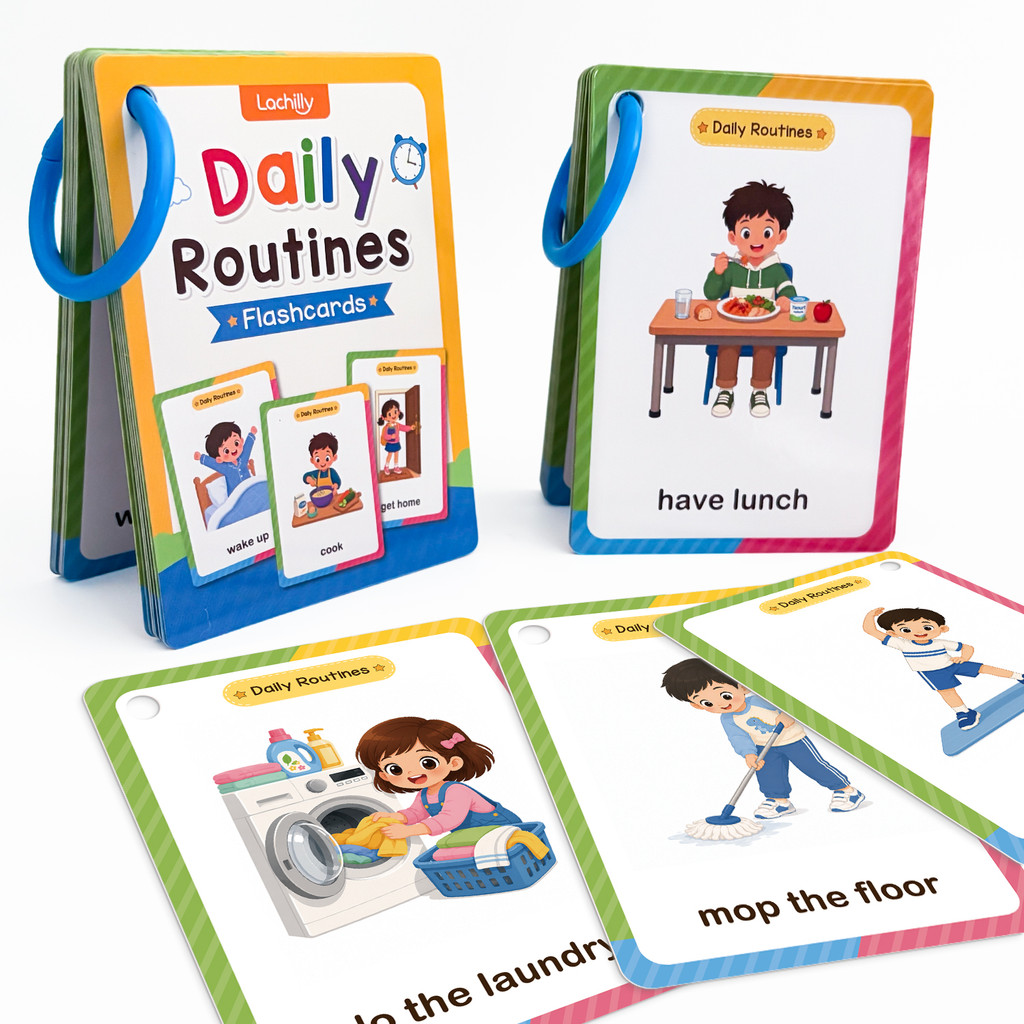 38 Kelime Günlük Rutinler Çocu - Kids Education Card incelemesi ve fiyatı