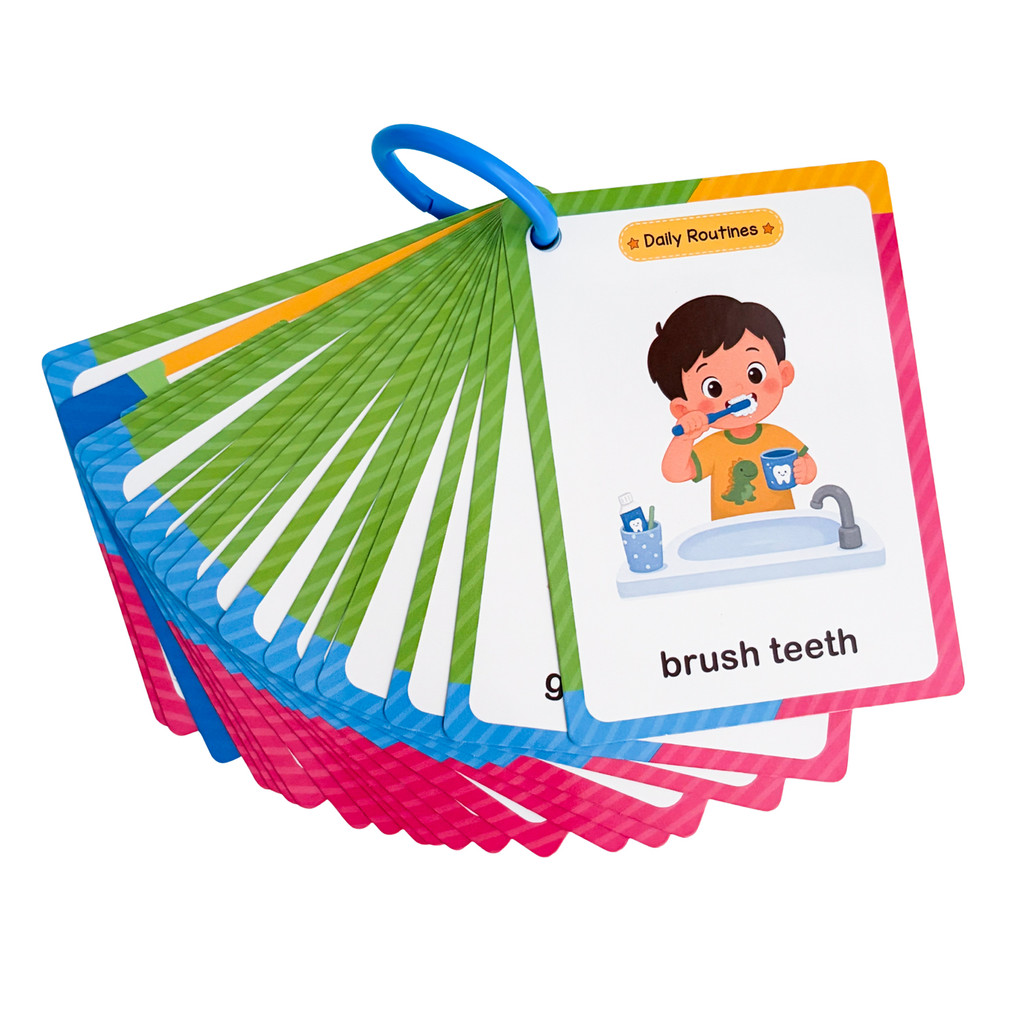38 Kelime Günlük Rutinler Çocu - Kids Education Card incelemesi ve fiyatı